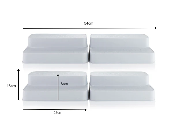 Minky 2 Tier Shelf Cupboard Organiser - Image 4