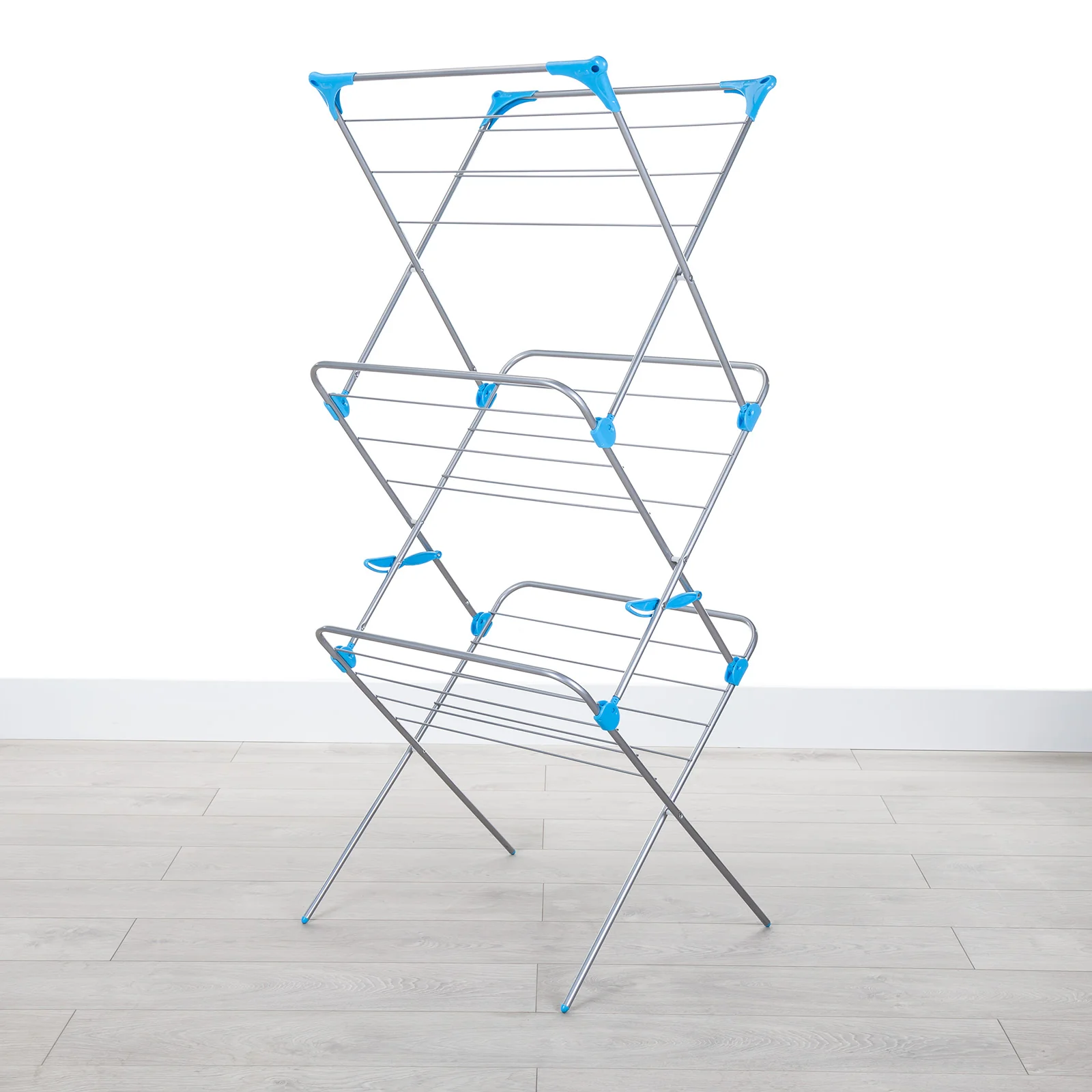 Minky 3 Tier Clothes Airer - Silver - Image 3