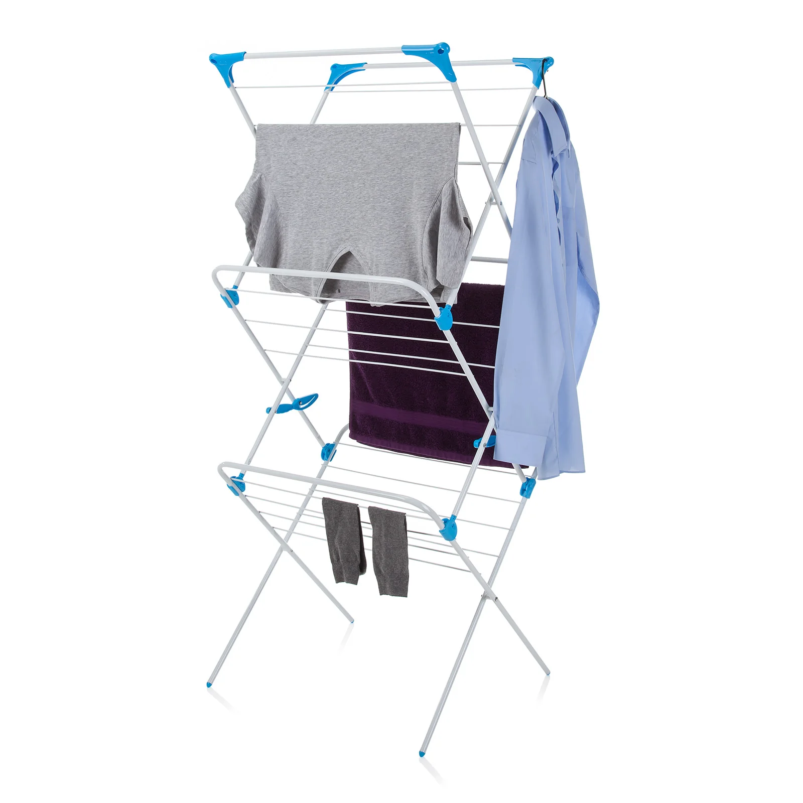 Minky 3 Tier Clothes Airer - White - Image 2