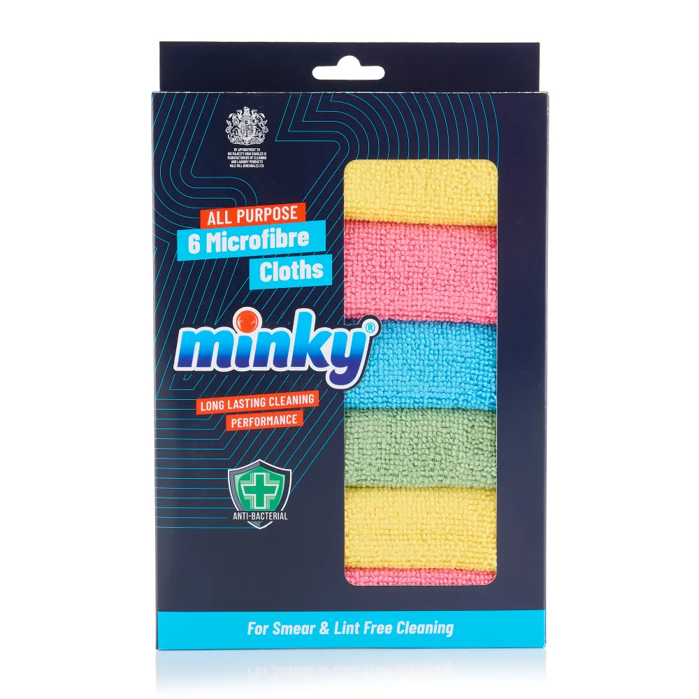 Minky All Purpose Microfibre Cloths 6 Pack - Image 3