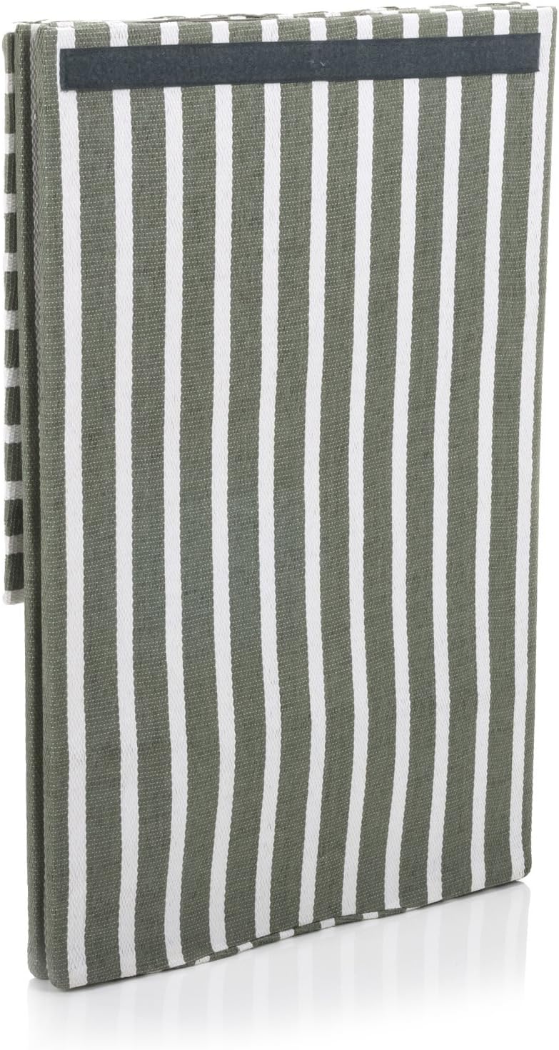 Minky 72L Laundry Hamper Basket | Green Stripe | 40x30x60cm - Image 6