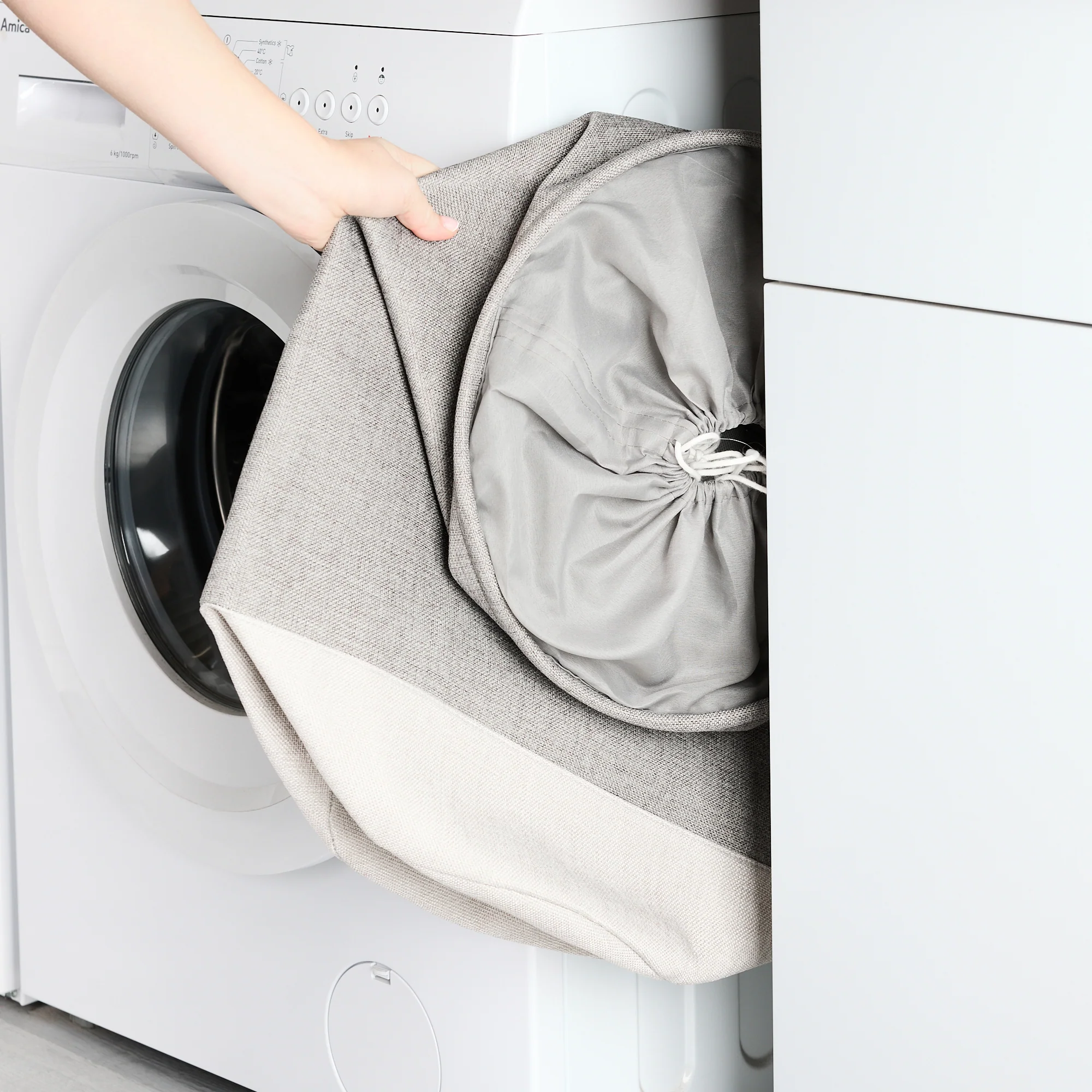 Minky 86L Fabric Laundry Hamper - Image 5