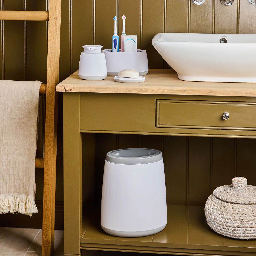 Minky Bathroom Bin Bundle with Swing Lid - Image 3