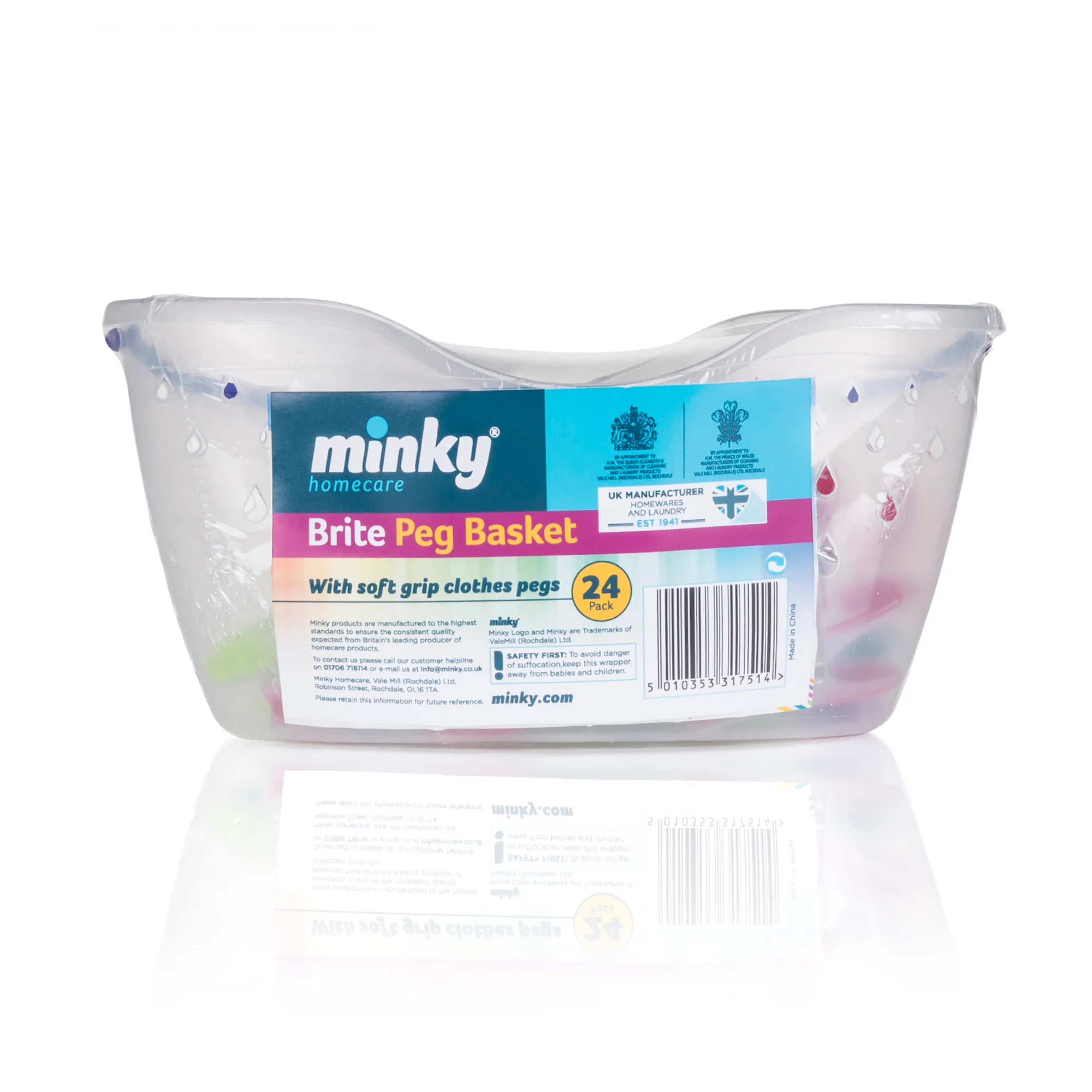 Minky Brite Peg Basket 24 Pack - Image 3