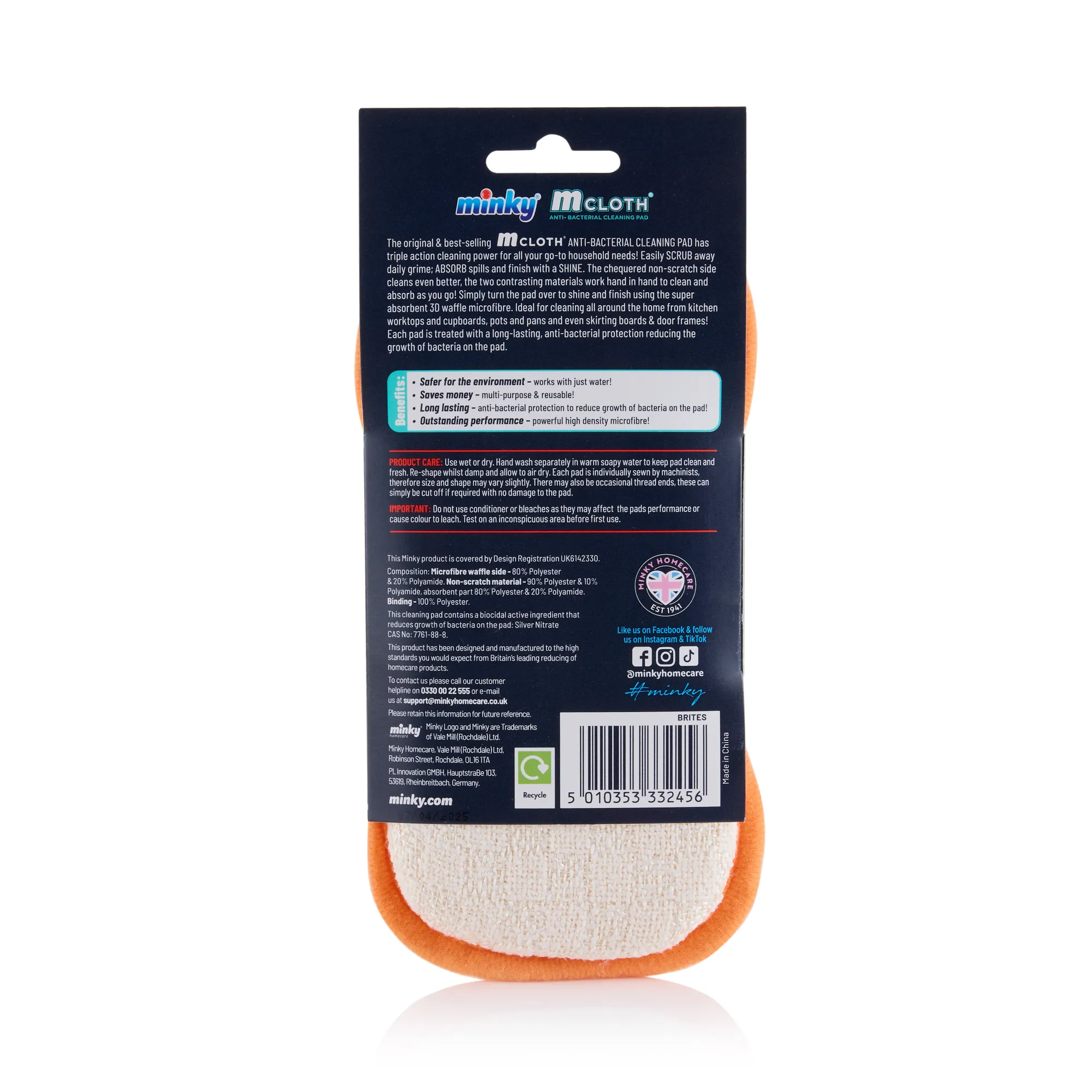 Minky Brites Anti-Bacterial Cleaning Pad - Image 12