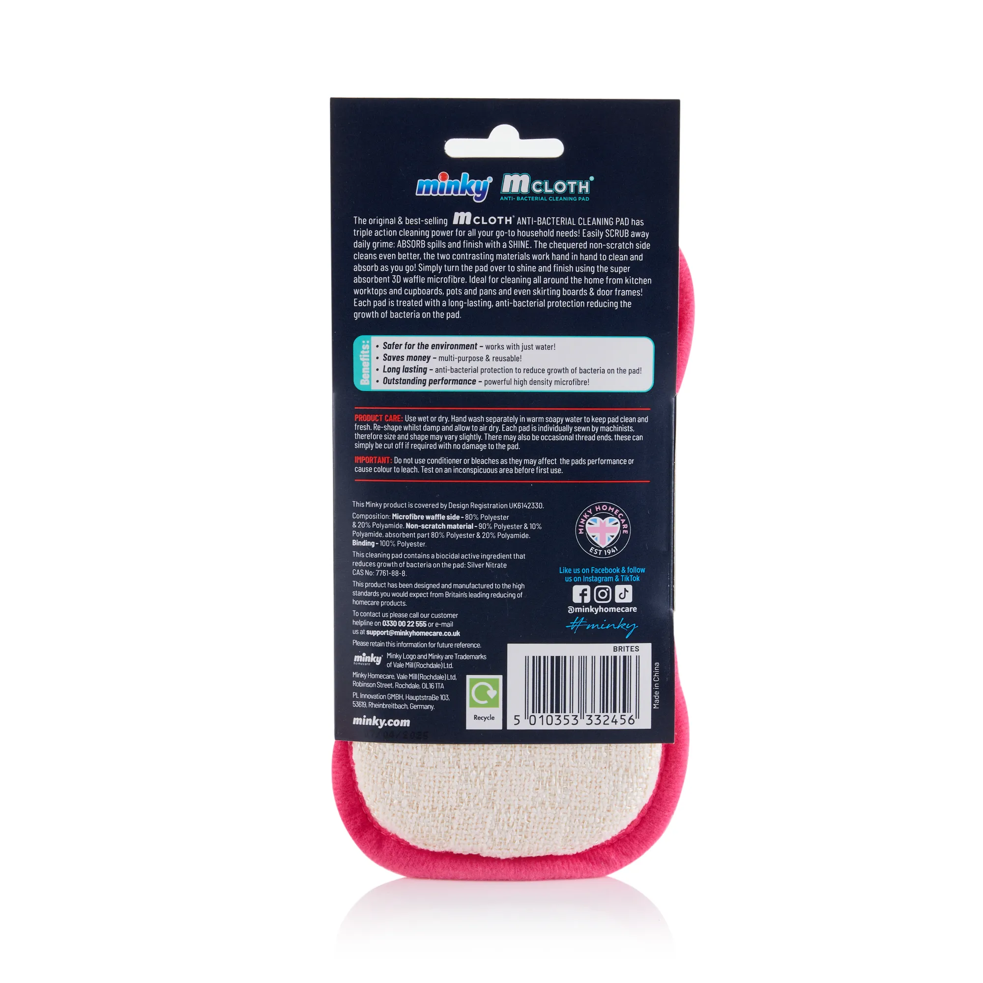 Minky Brites Anti-Bacterial Cleaning Pad - Image 13