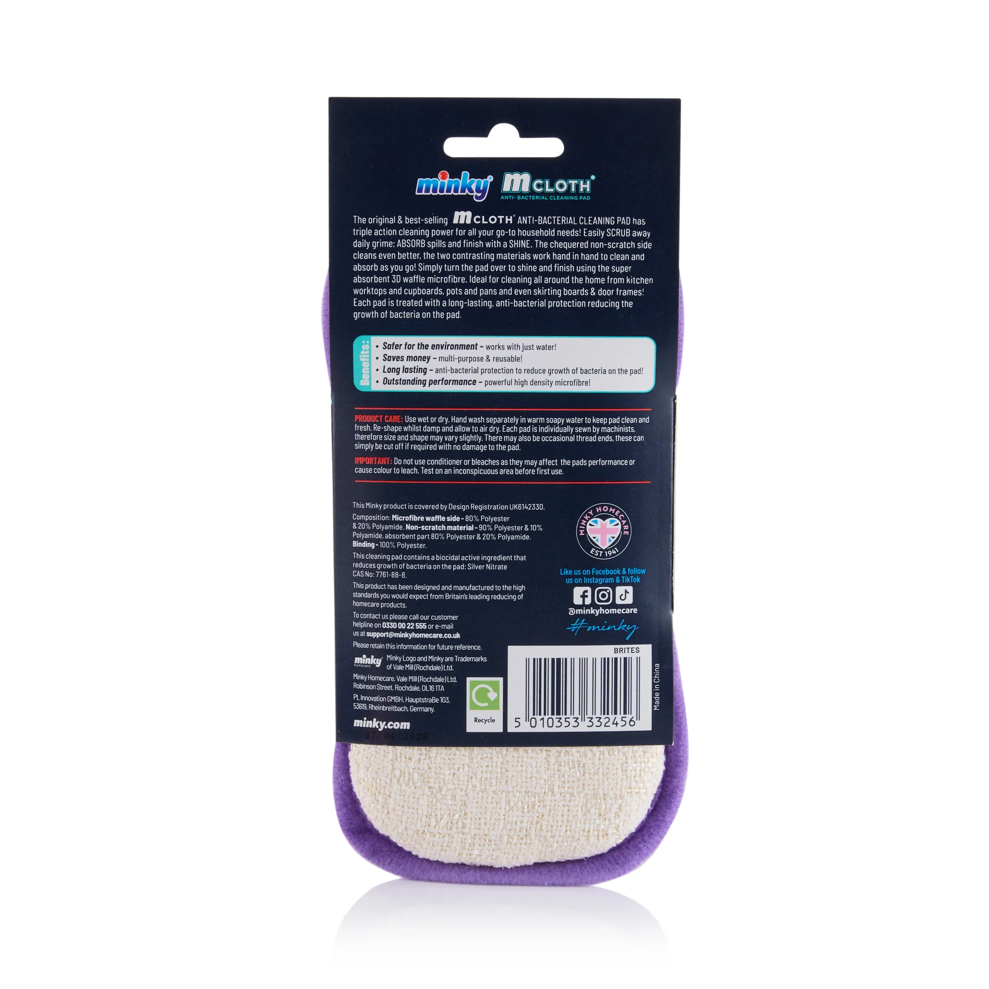 Minky Brites Anti-Bacterial Cleaning Pad - Image 14