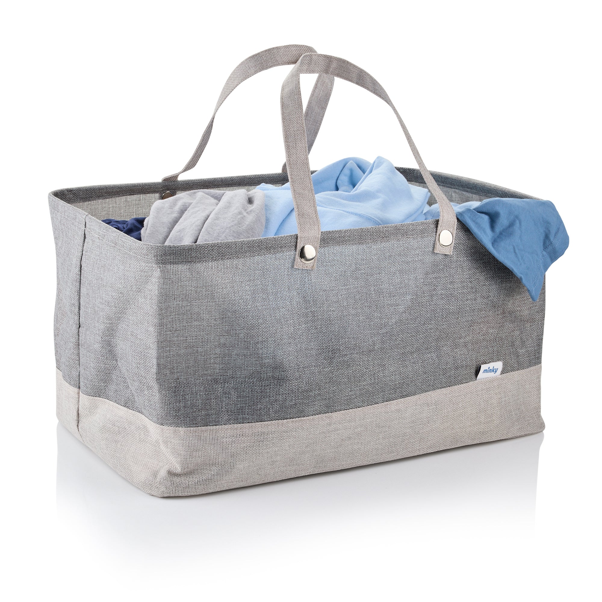 Minky Collapsible Fabric Water-Resistant Laundry Bag - Image 4