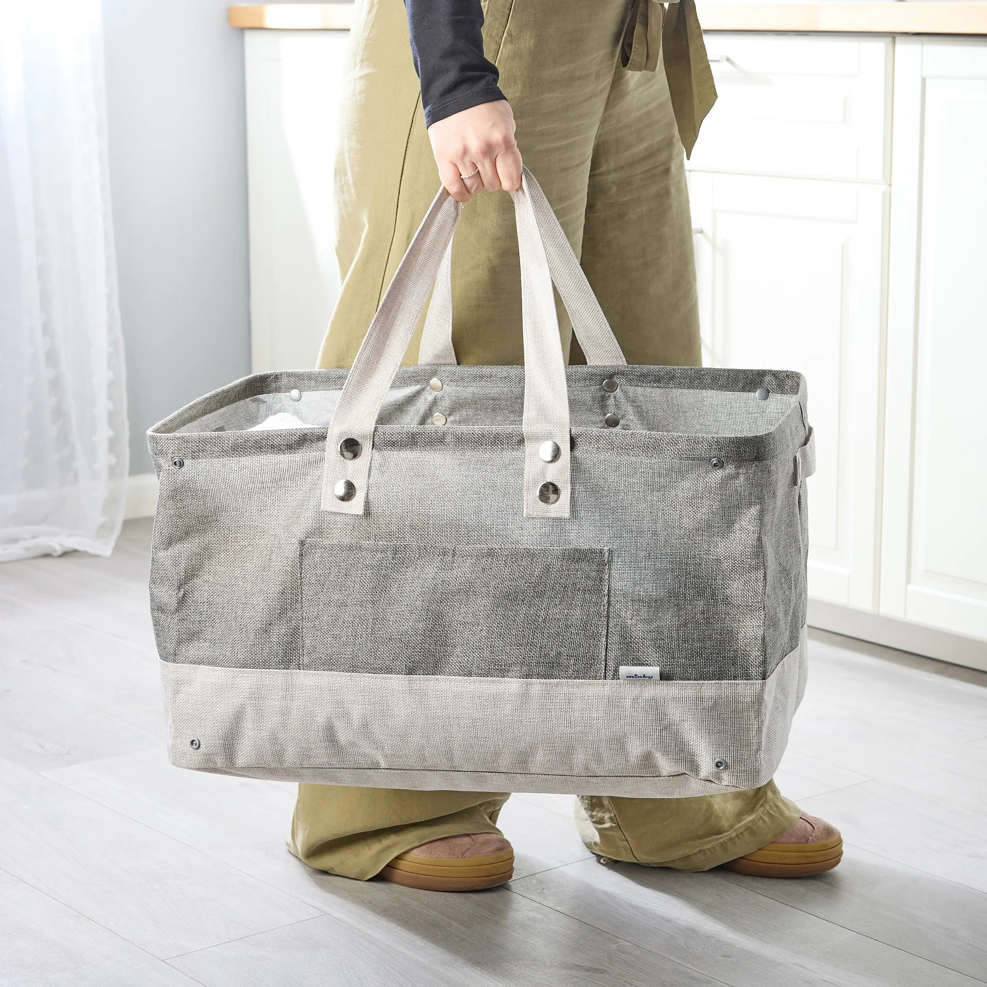 Minky Collapsible Fabric Water-Resistant Laundry Bag XL - Image 3