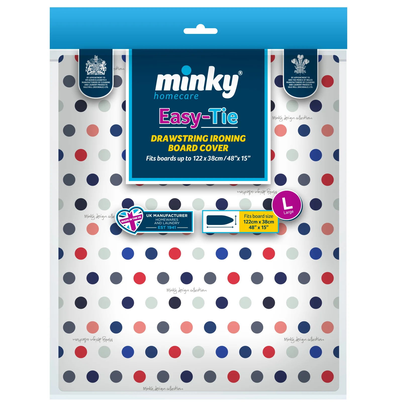 Minky Easy Tie Ironing Board Cover - Various Sizes - Image 2