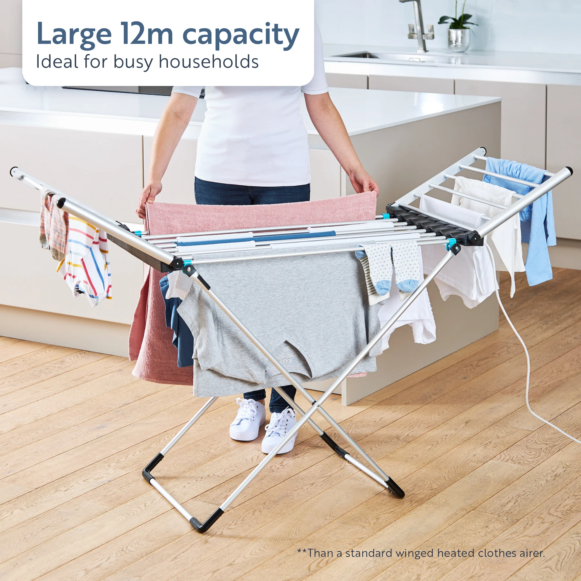 Minky Heated Clothes Airer - 12m Drying Space - Image 3