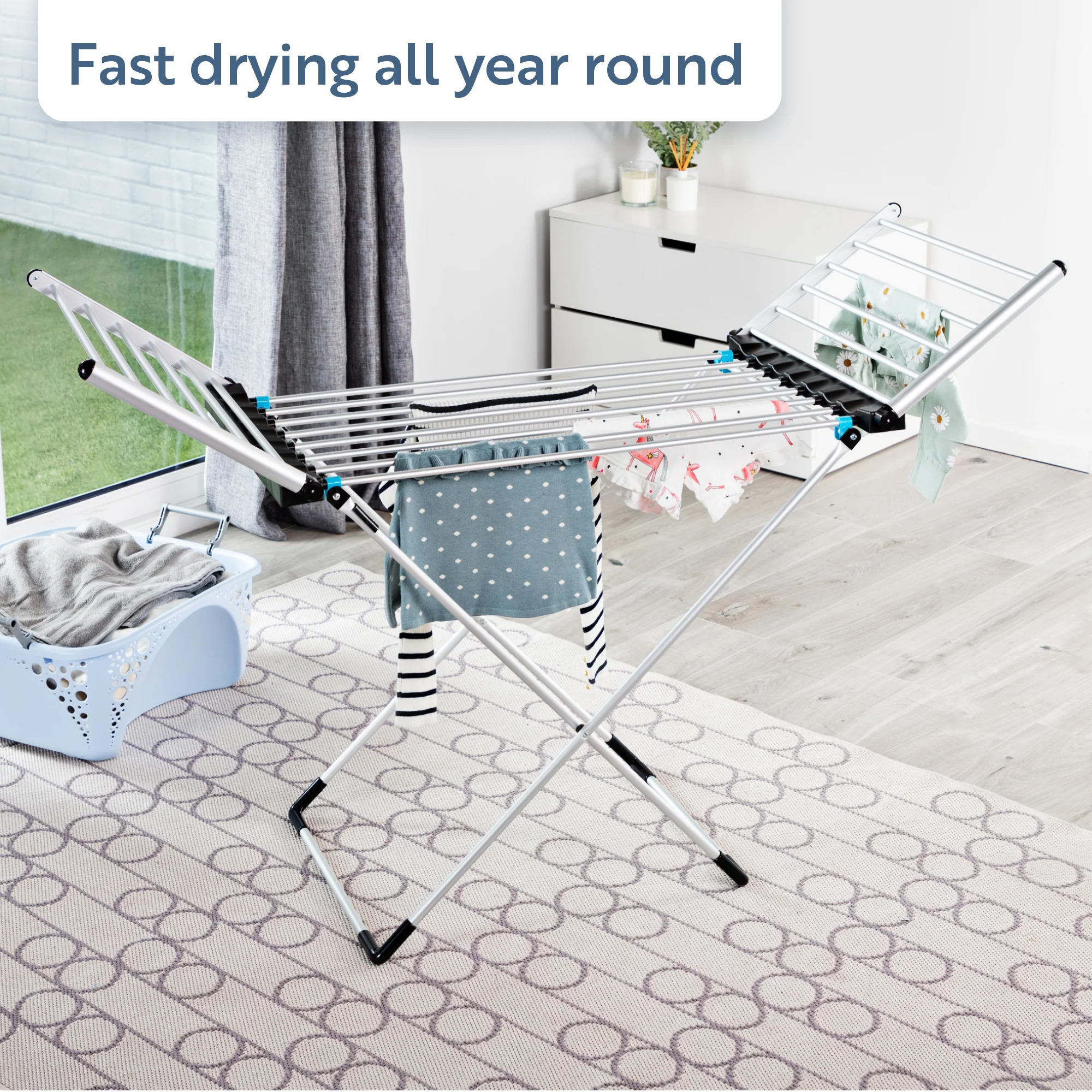 Minky Heated Clothes Airer - 12m Drying Space - Image 4