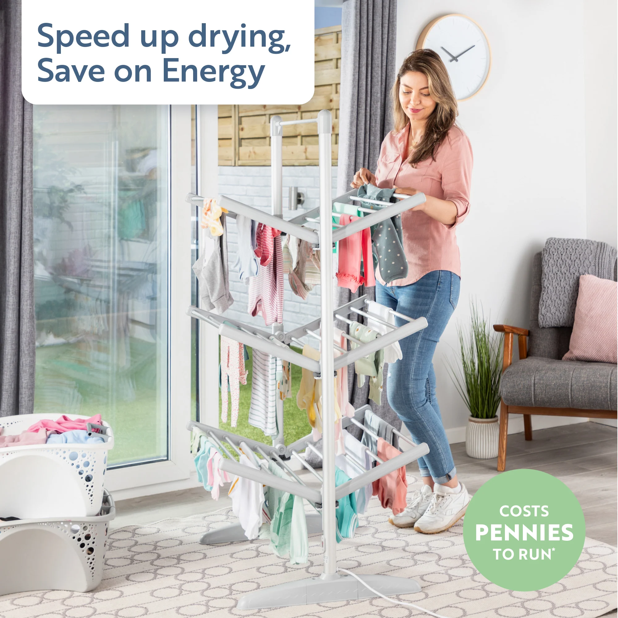 Minky Heated Clothes Airer - sureDRI® 3 Tier Airer - Image 3