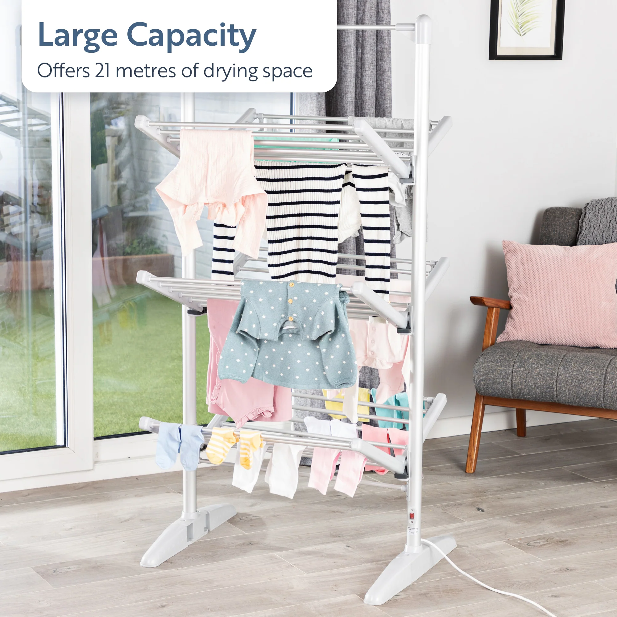 Minky Heated Clothes Airer - sureDRI® 3 Tier Airer - Image 4