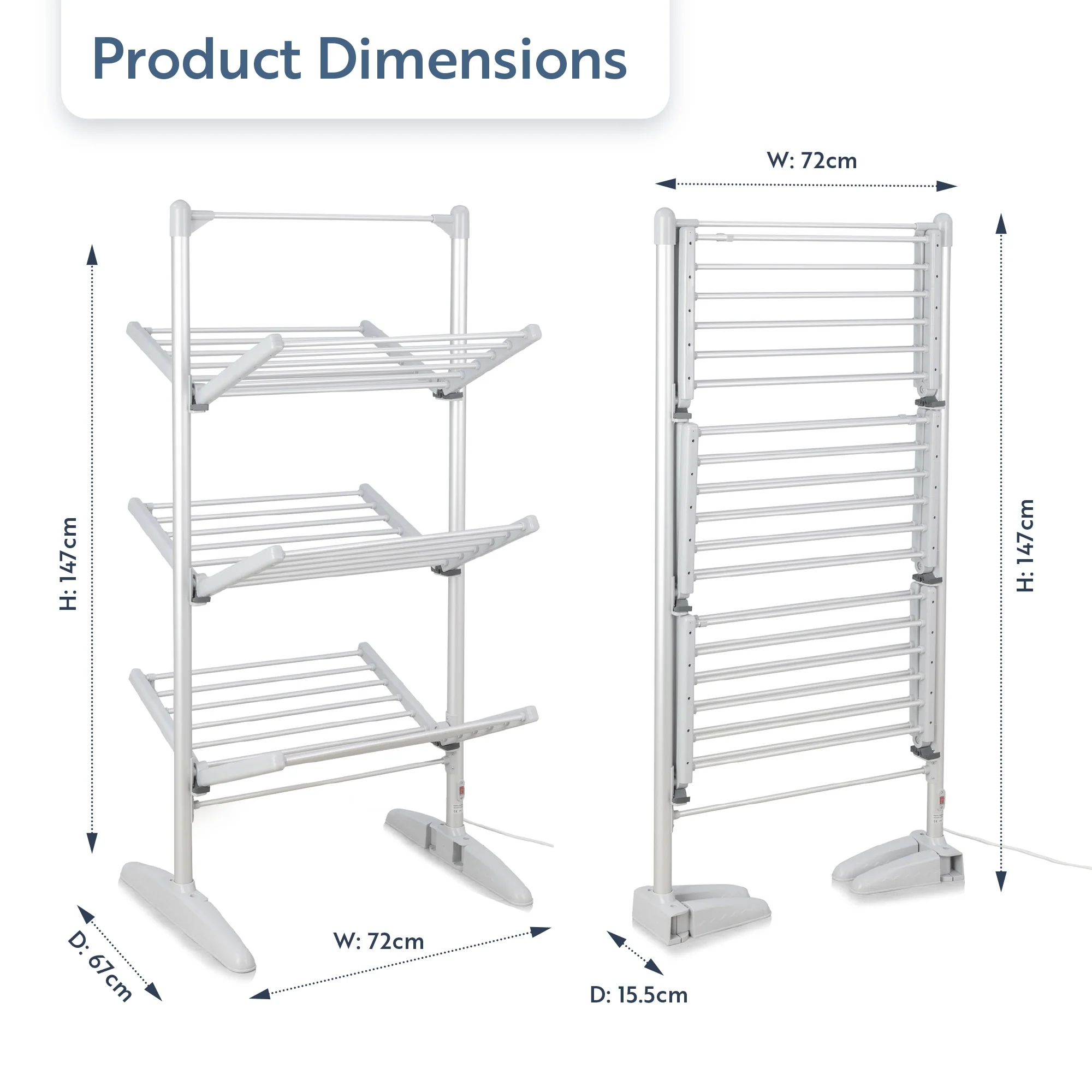 Minky Heated Clothes Airer - sureDRI® 3 Tier Airer - Image 9