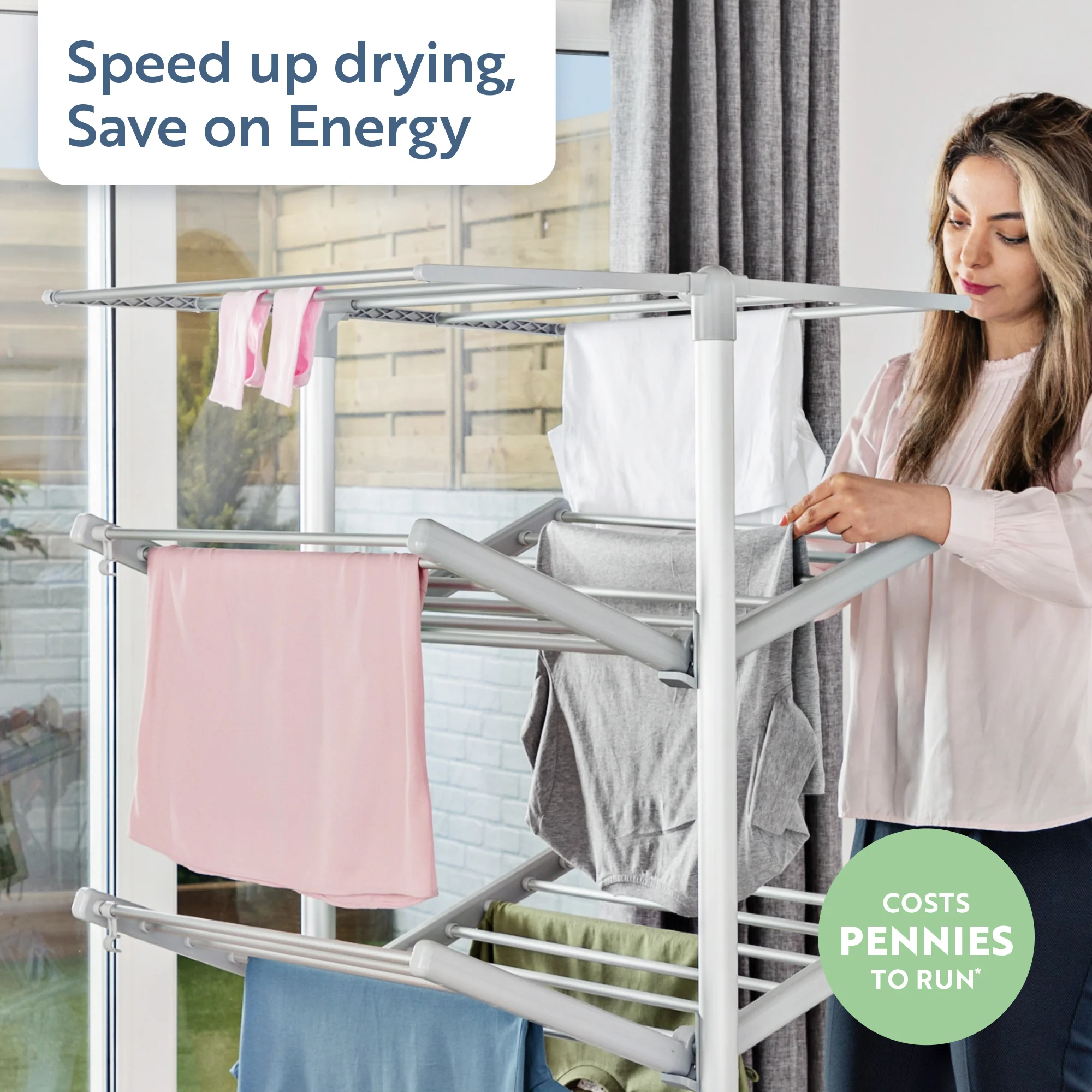 Minky Heated Clothes Airer - sureDRI® 4 Tier Airer, Cover Included - Image 3