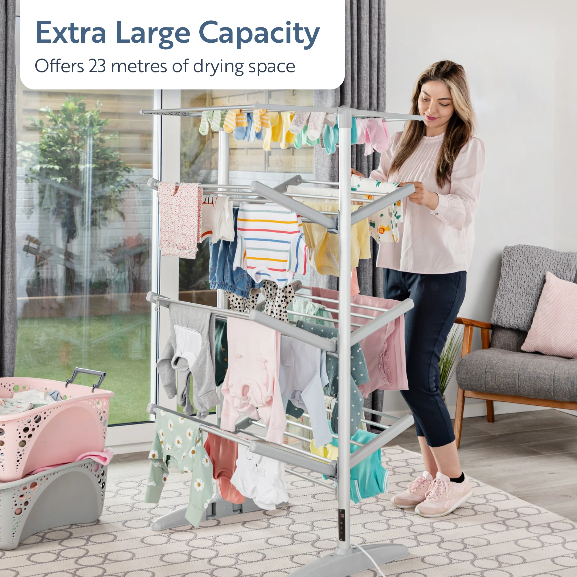 Minky Heated Clothes Airer - sureDRI® 4 Tier Airer, Cover Included - Image 4