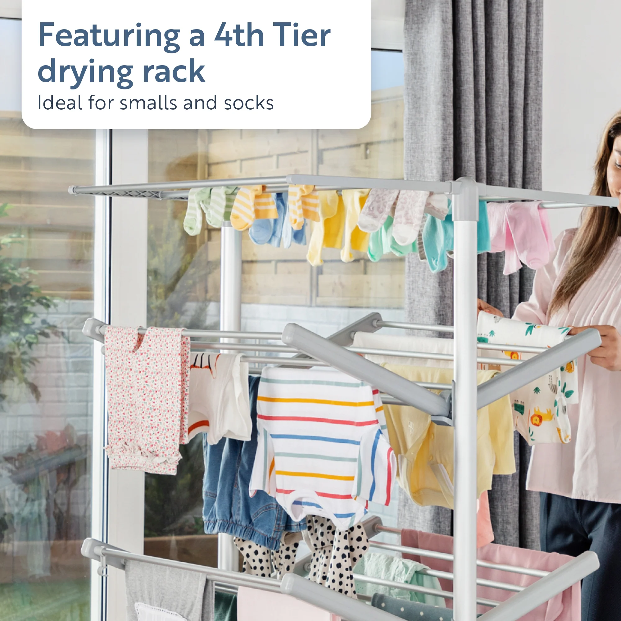 Minky Heated Clothes Airer - sureDRI® 4 Tier Airer, Cover Included - Image 5