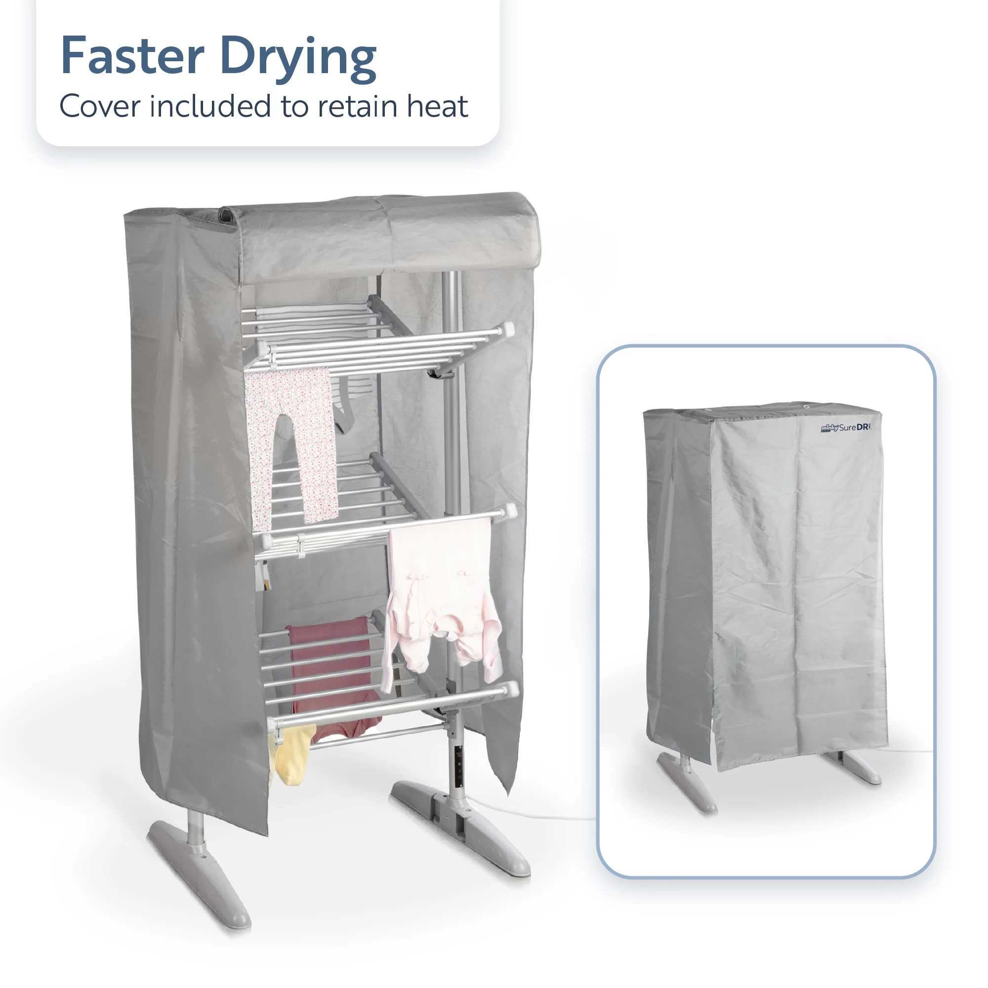 Minky Heated Clothes Airer - sureDRI® 4 Tier Airer, Cover Included - Image 9