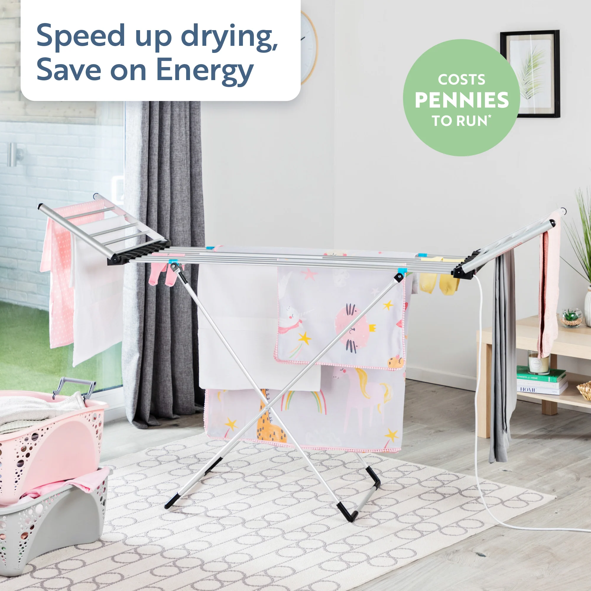 Minky Heated Clothes Airer - sureDRI®XL Winged Airer, Cover Included - Image 3