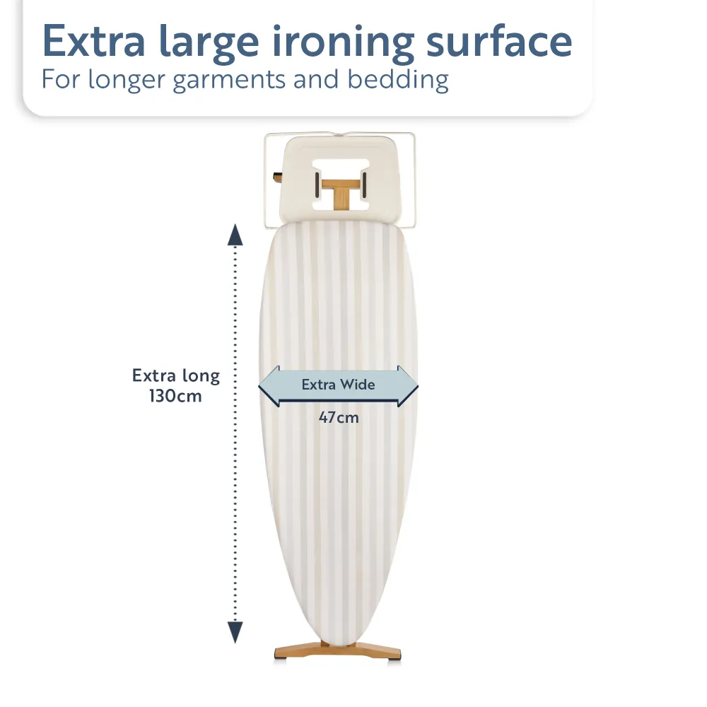 Minky Heritage Ironing Board - 130 x 47cm, Ironing Board Cover Included - Image 11