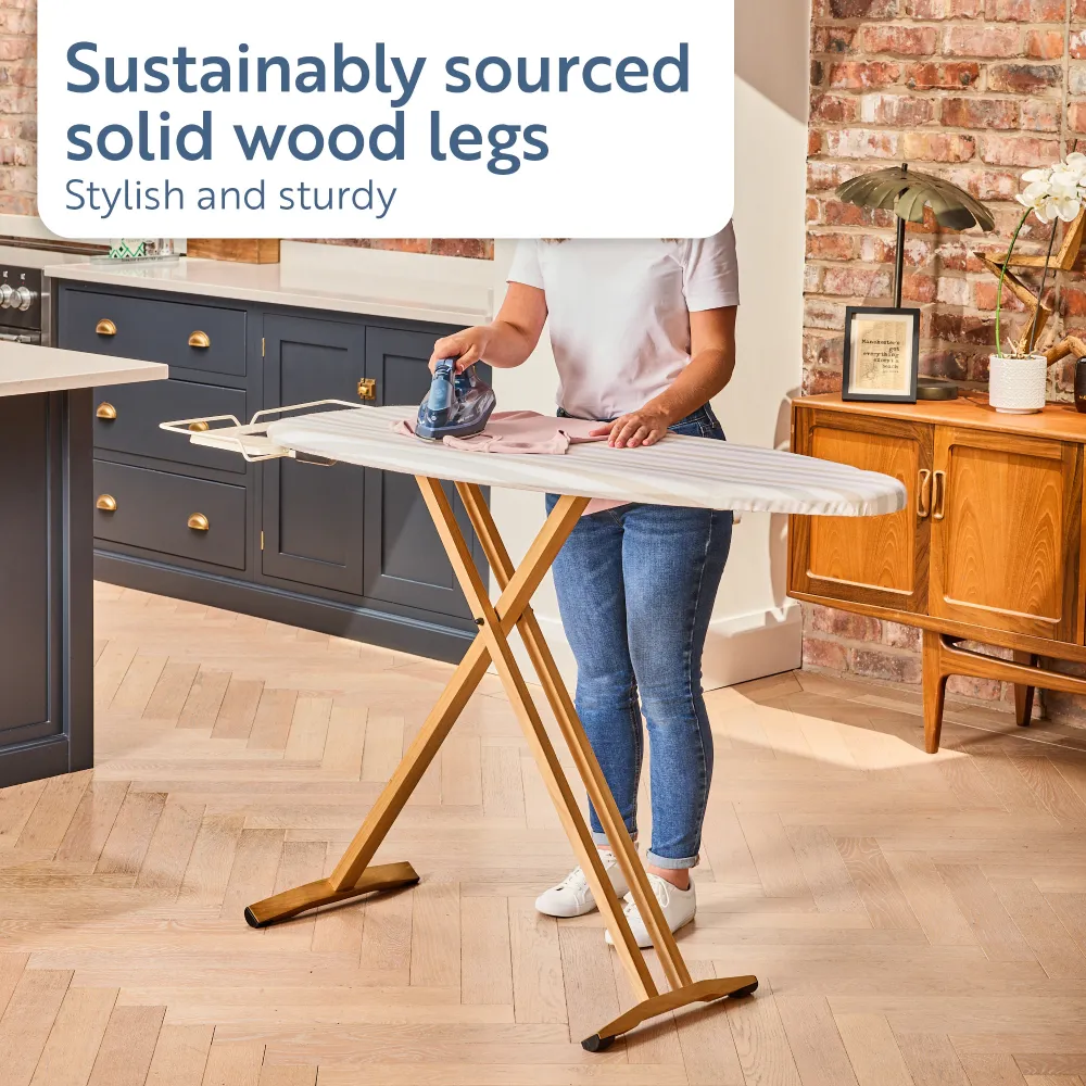 Minky Heritage Ironing Board - 130 x 47cm, Ironing Board Cover Included - Image 4