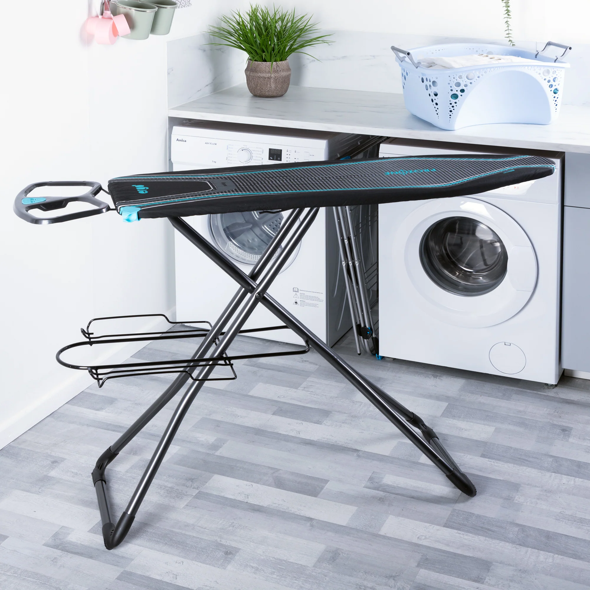 Minky Ironing Board - Ergo® Plus 122 x 38cm, Ironing Board Cover Included, Blue - Image 4
