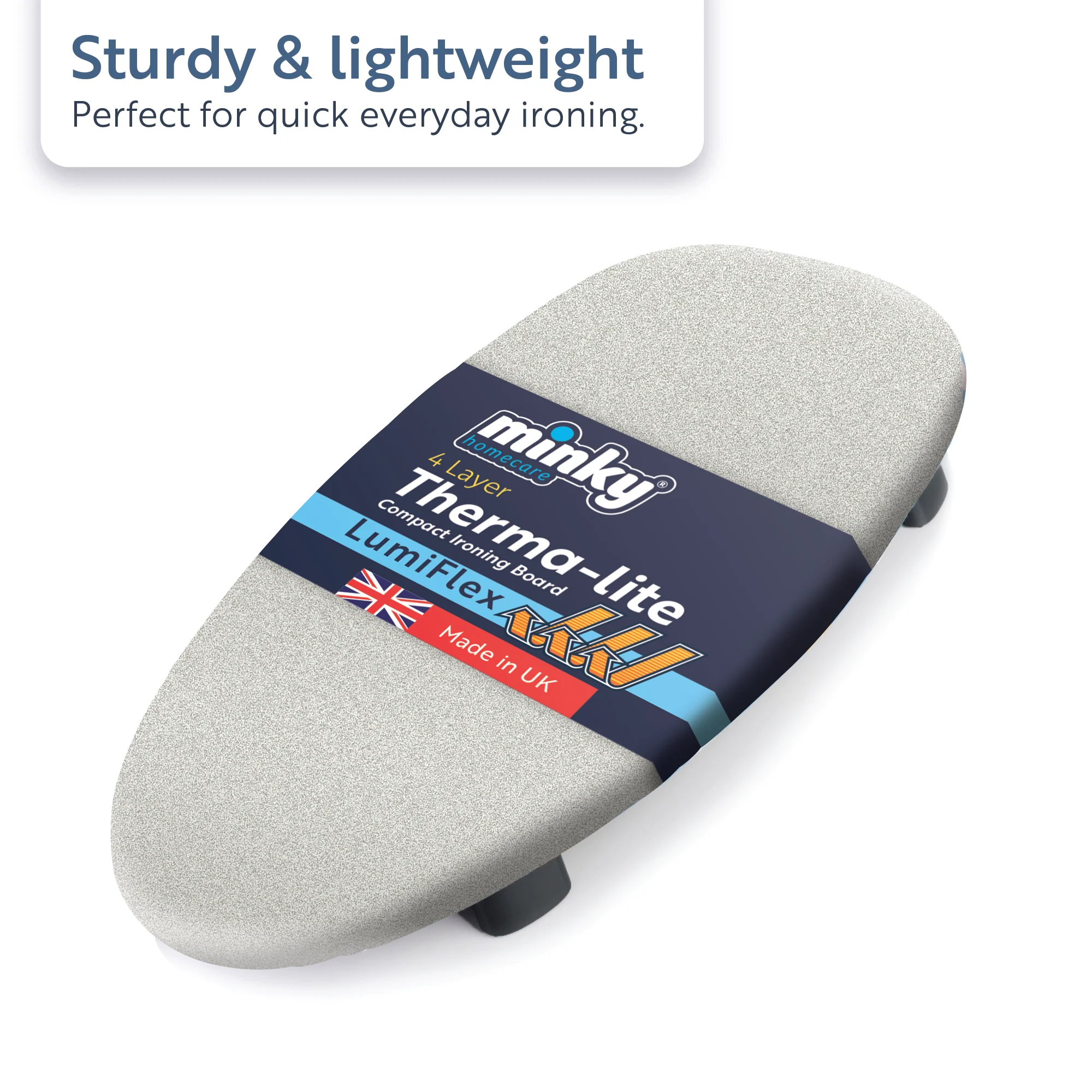 Minky Ironing Board - Lumiflex Table Top Ironing Board 70 x 34cm - Image 3
