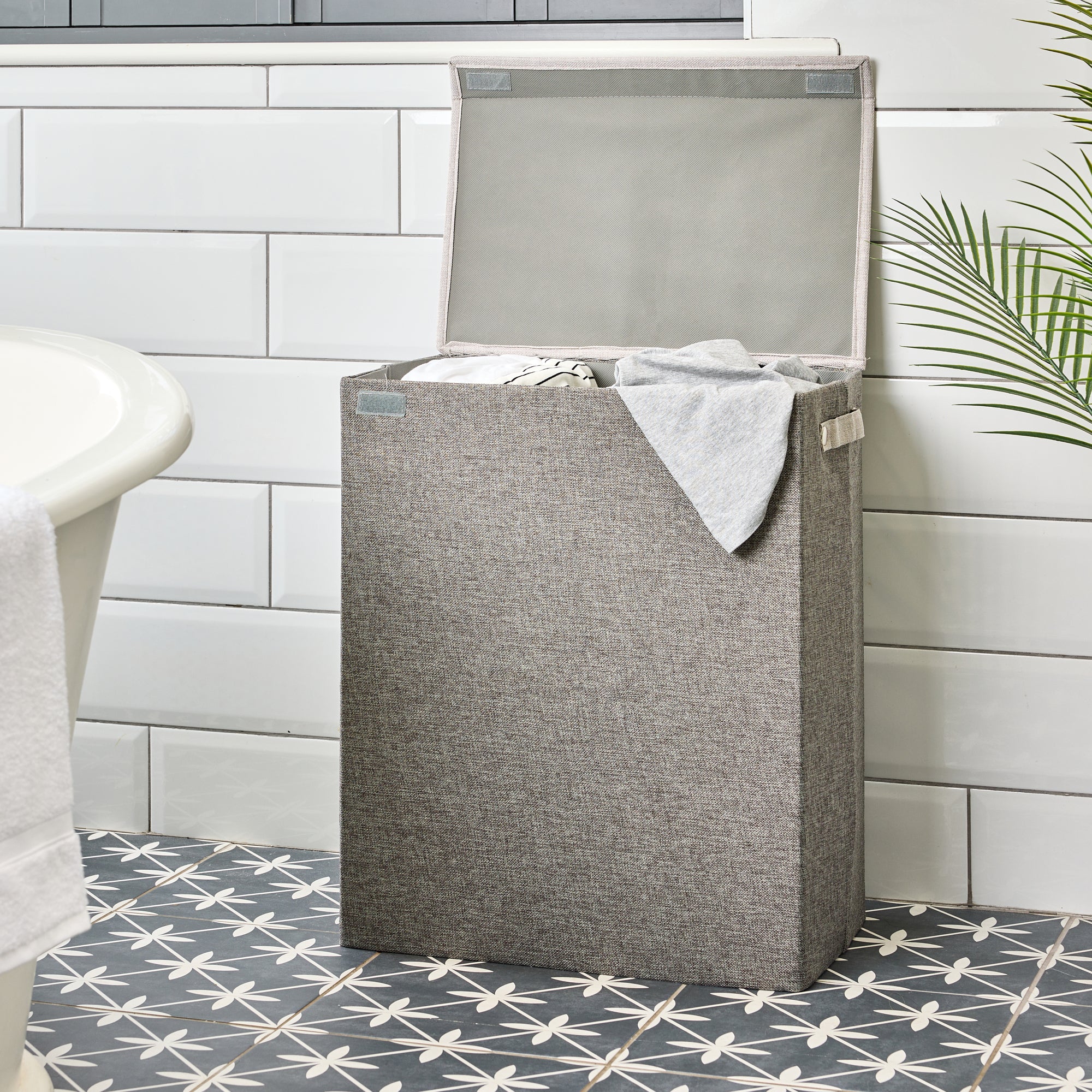 Minky Large Fabric Laundry Basket - 92L - Image 6