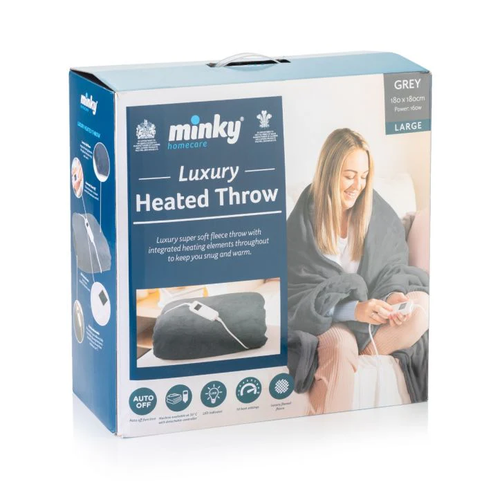 Minky Luxury Heated Throw - Large - Image 10