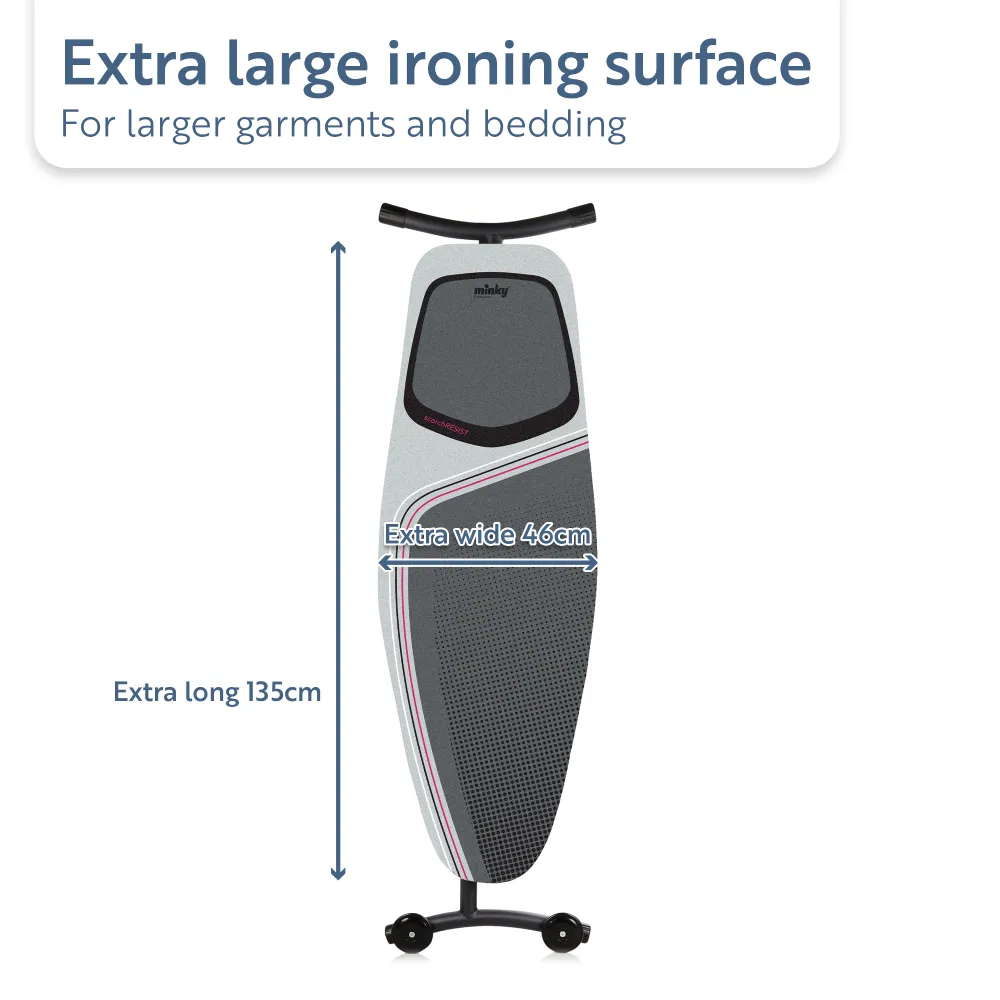 Minky MaxiPro Ironing Board, 135 x 46cm, Ironing Board Cover Included - Image 11