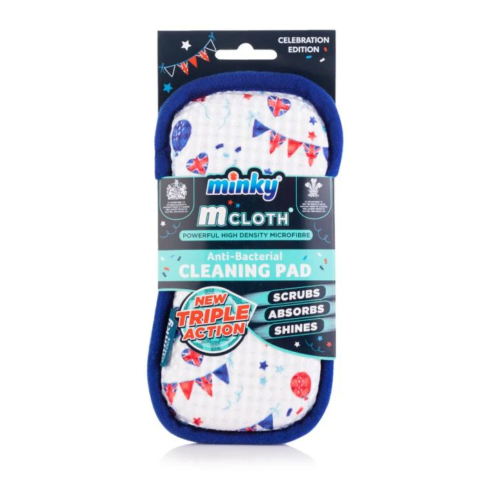 Minky Mcloth® Anti-Bacterial Cleaning Pad - Pattern - Image 2