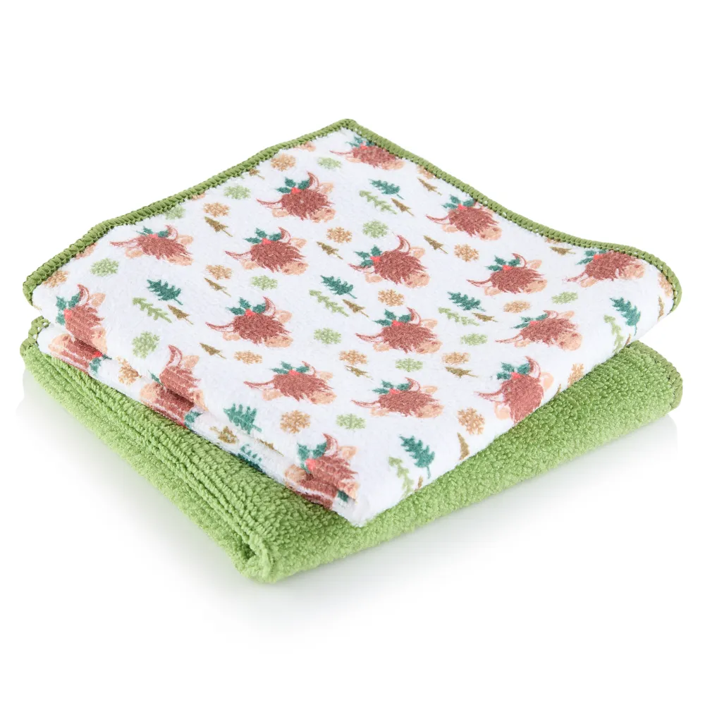 Minky Mcloth® 'Frosty Moo' Microfibre Cloths | 2 Pack - Image 2