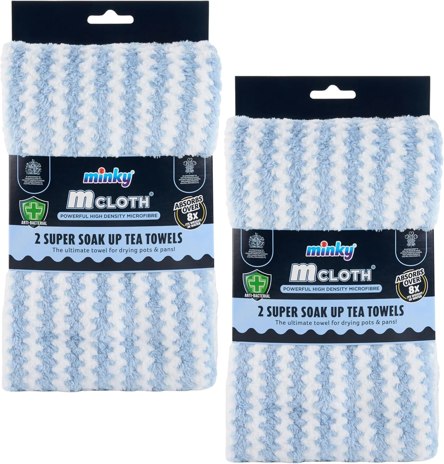 Minky Mcloth® Super Soak Up Tea Towels 2 Pack - Image 10