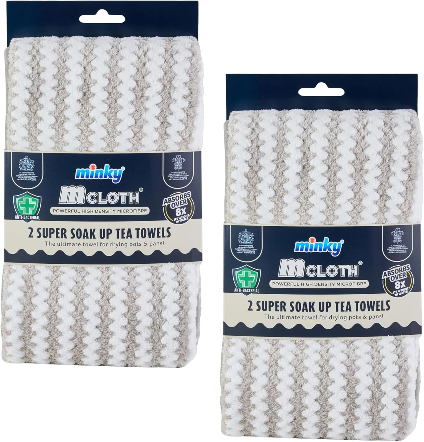 Minky Mcloth® Super Soak Up Tea Towels 2 Pack - Image 12
