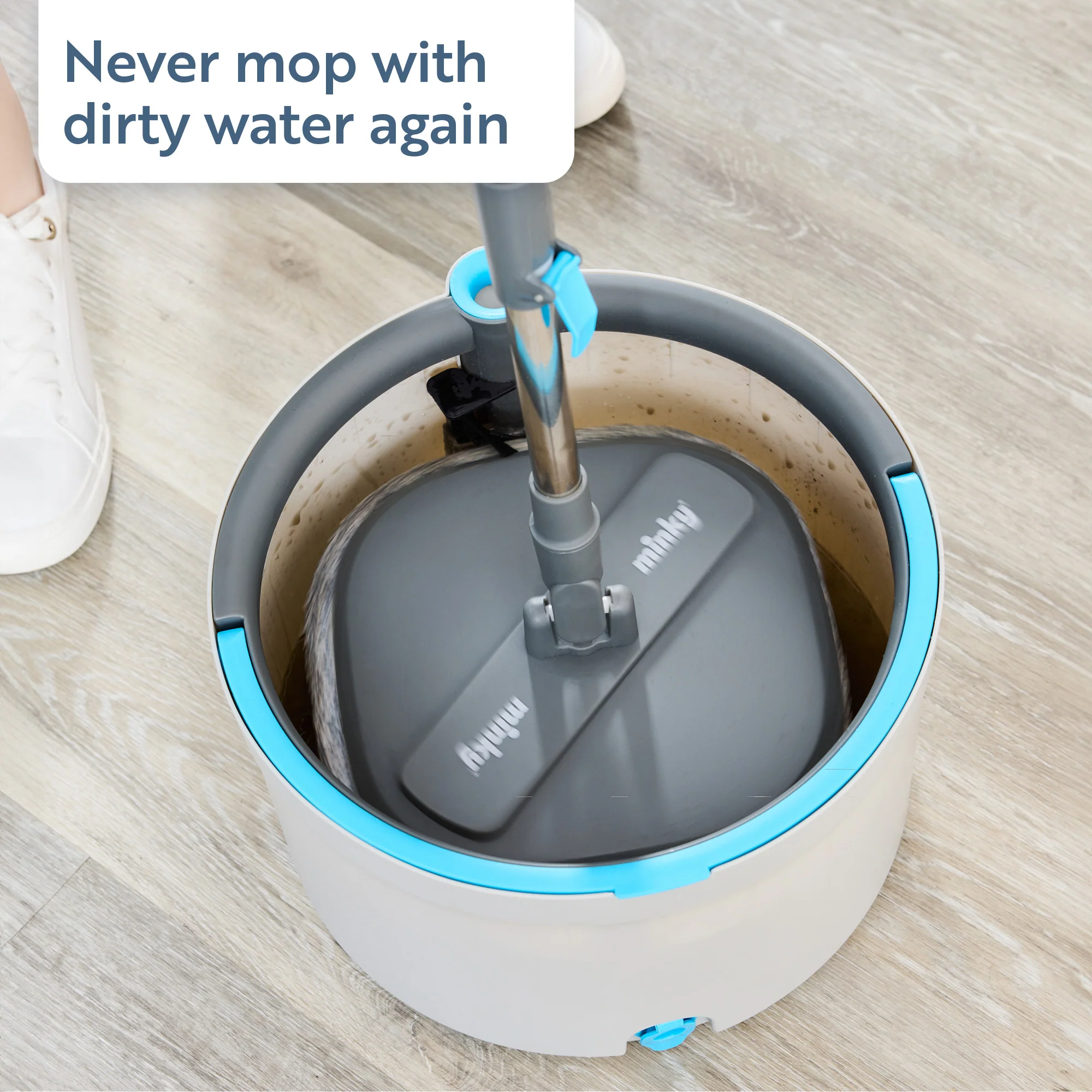 Minky Opti Clean Spin Mop with Replacement Head - Image 4
