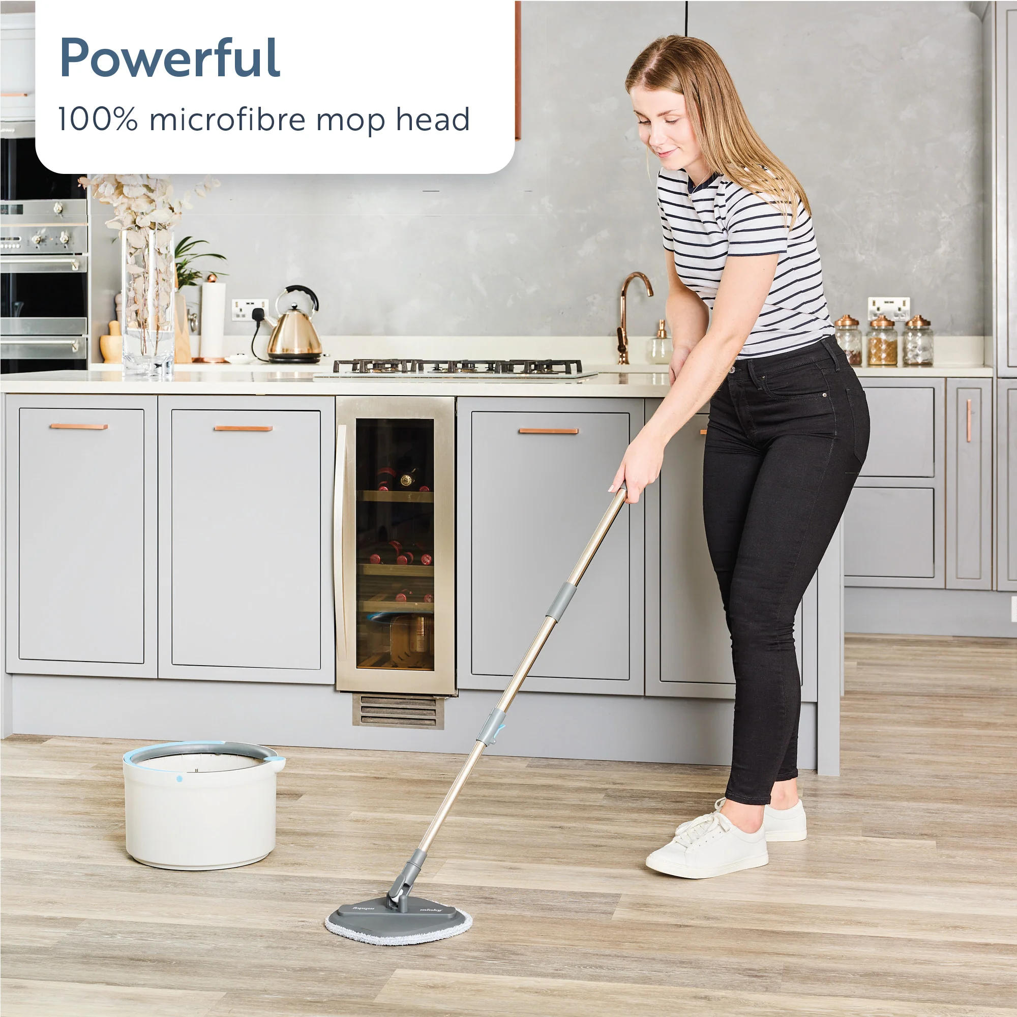 Minky Opti Clean Spin Mop with Replacement Head - Image 6