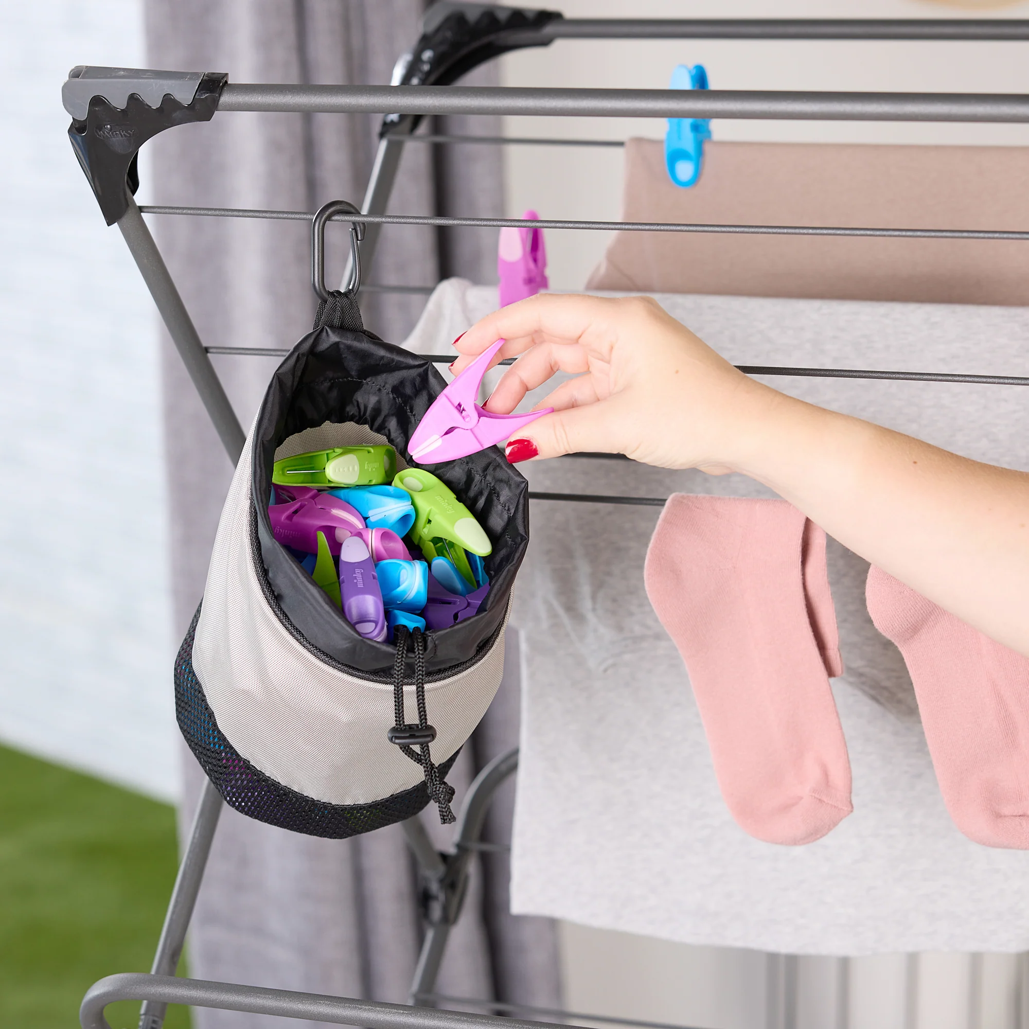 Minky Premium Drawstring Peg Bag - Image 6