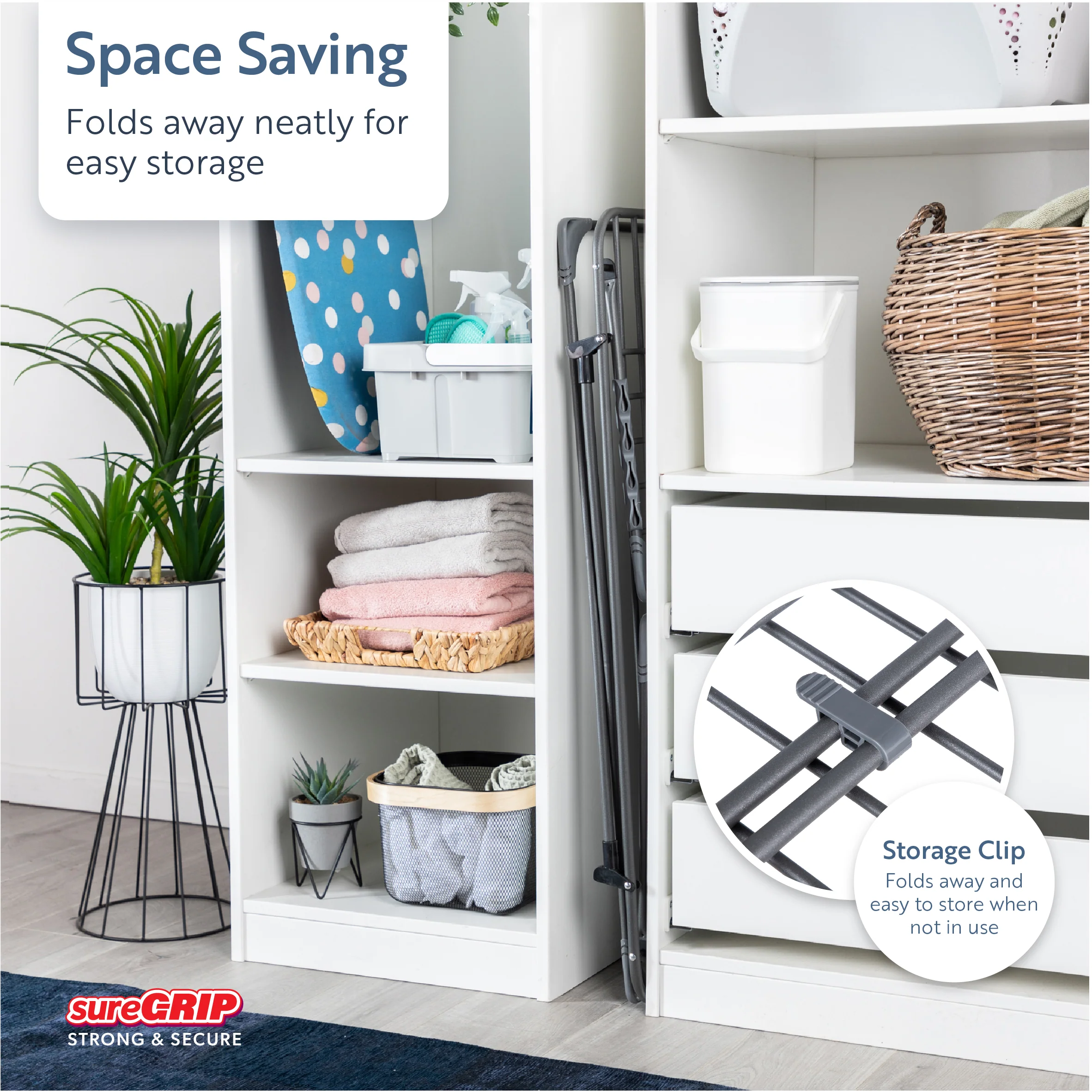 Minky Premium sureGRIP® 18m Balcony Airer - Image 8
