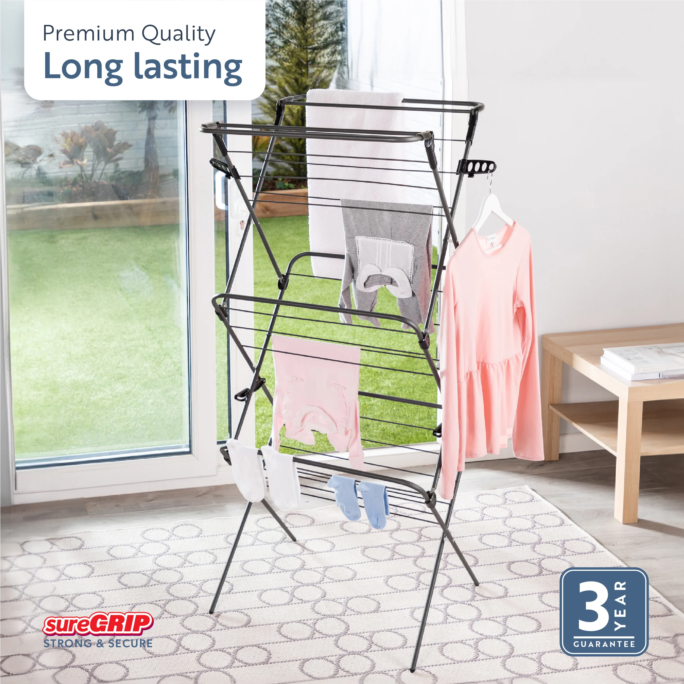 Minky Premium sureGRIP® Long Dry Airer - Image 7