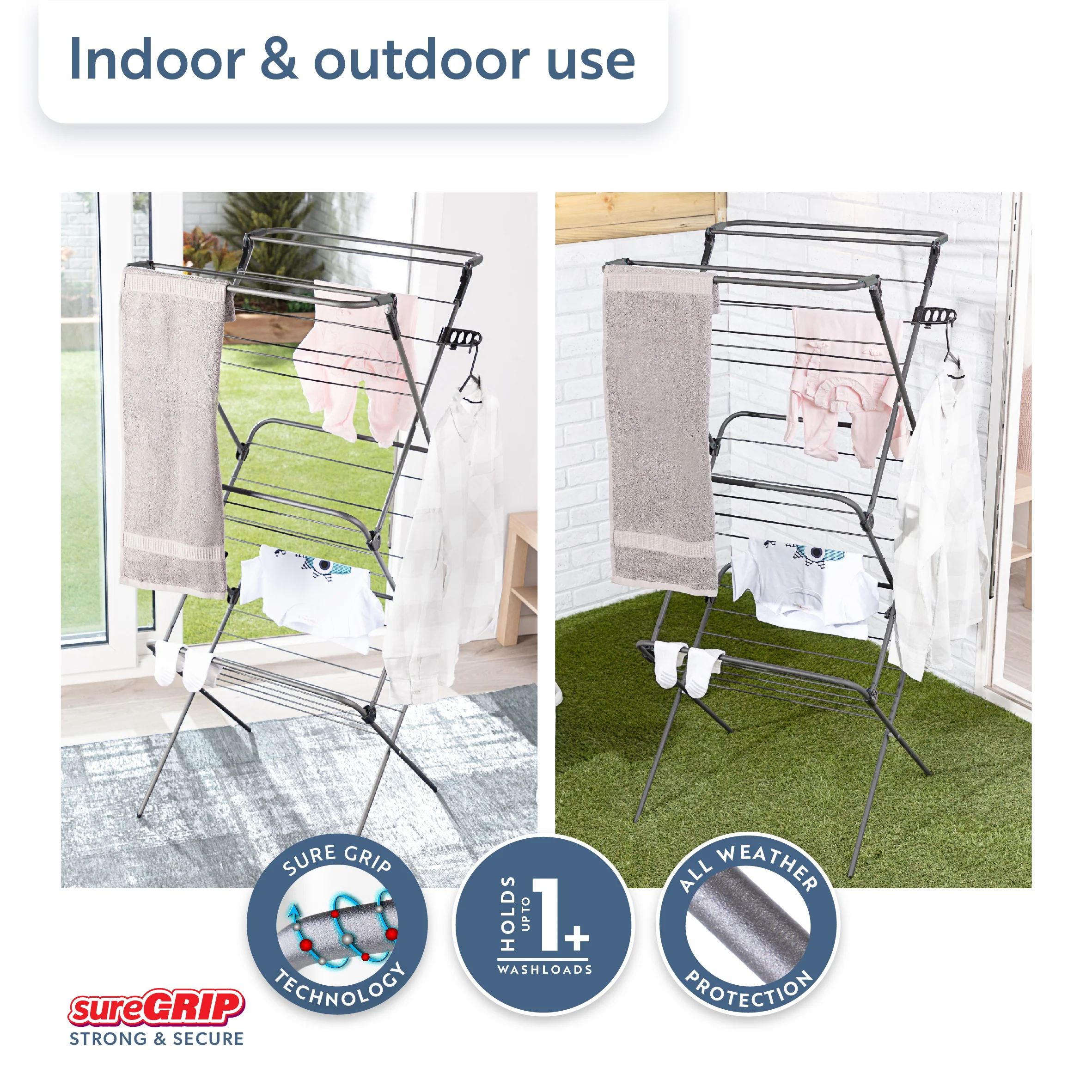 Minky Premium sureGRIP® Long Dry Airer - Image 9