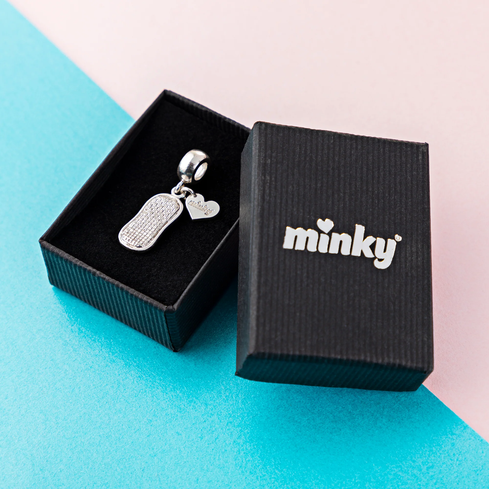 Minky Silver Charm - Dangle Bead - Image 2
