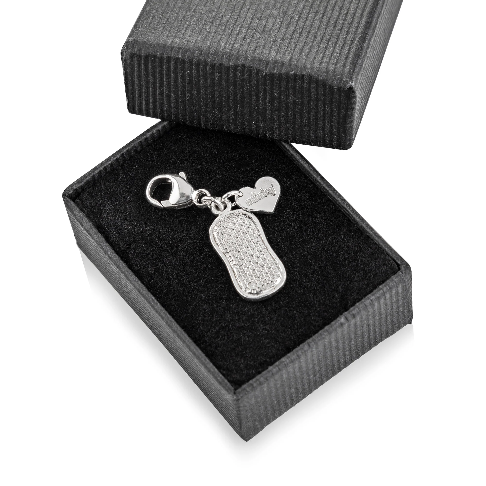 Minky Silver Pad Charm - Dangle Clip - Image 4