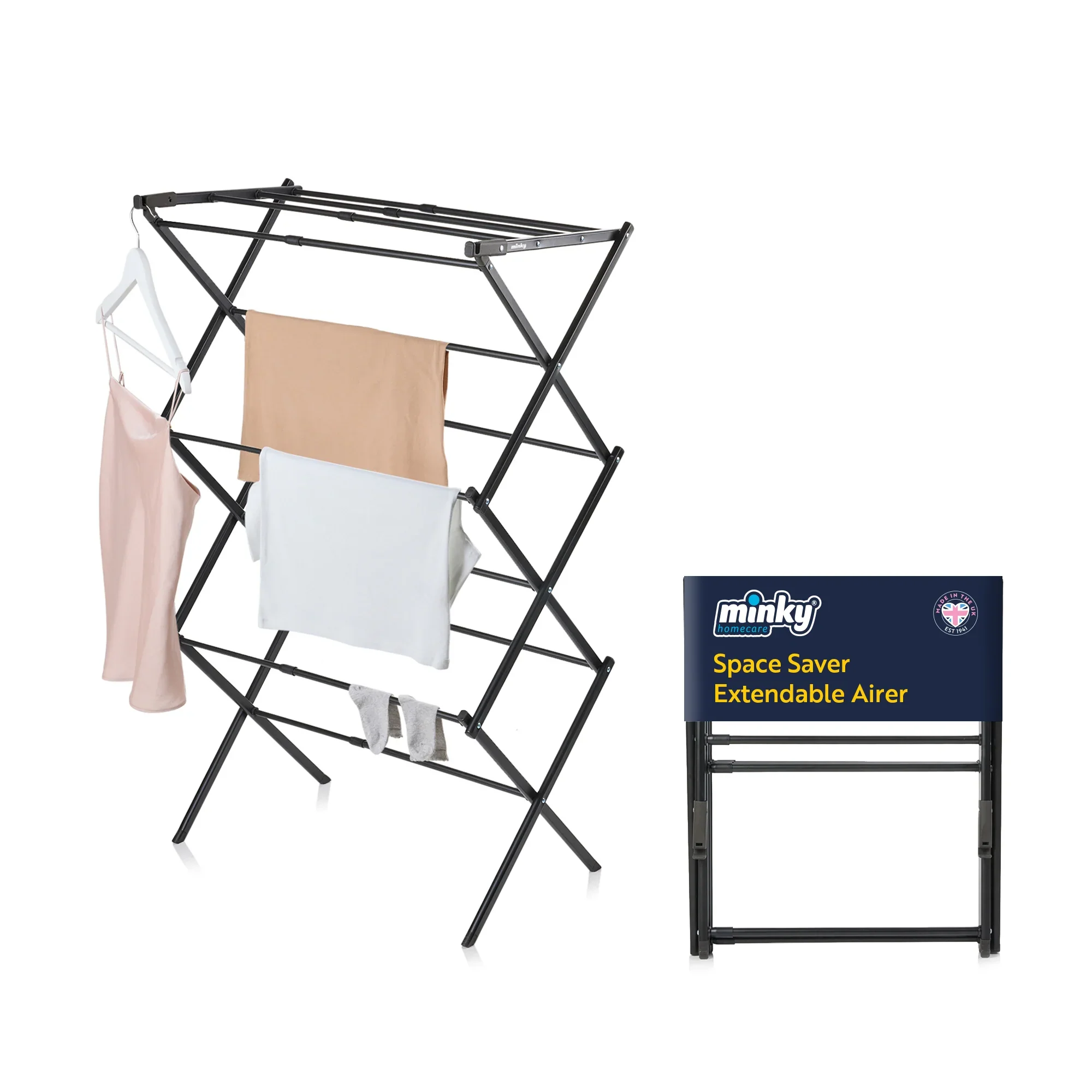 Minky Space Saver Extendable 3 Tier Airer
