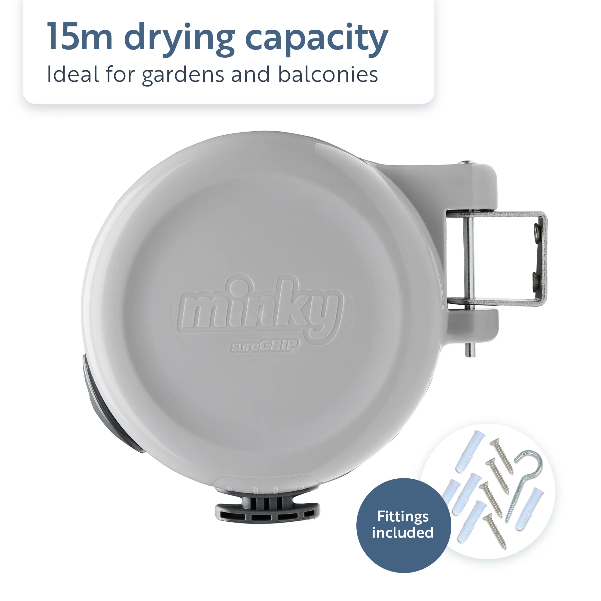 Minky sureGRIP® 15m Retractable Clothes Washing Line - Image 2