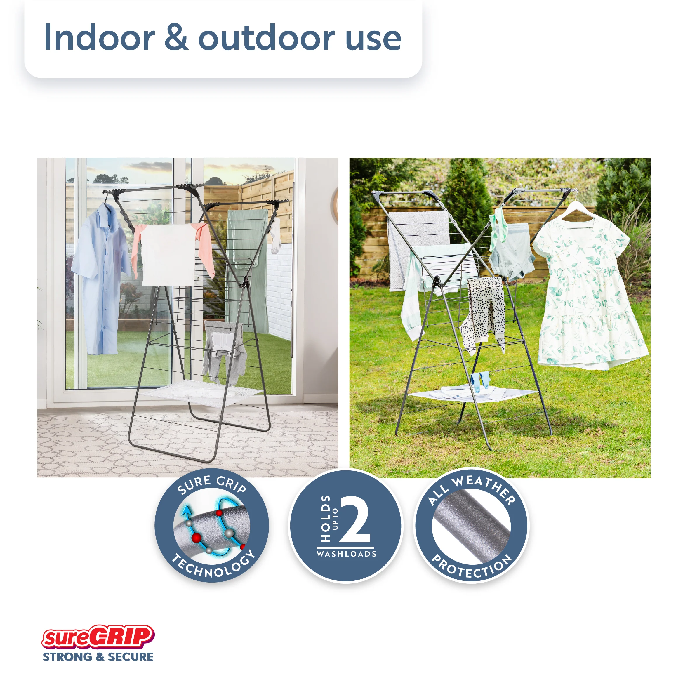 Minky Premium sureGRIP® X-Tra Wing Airer - Image 4